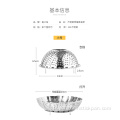 Assiette à fruits en gros en acier inoxydable 304